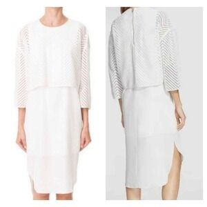 Tibi open-stitch overlay dress (S)
